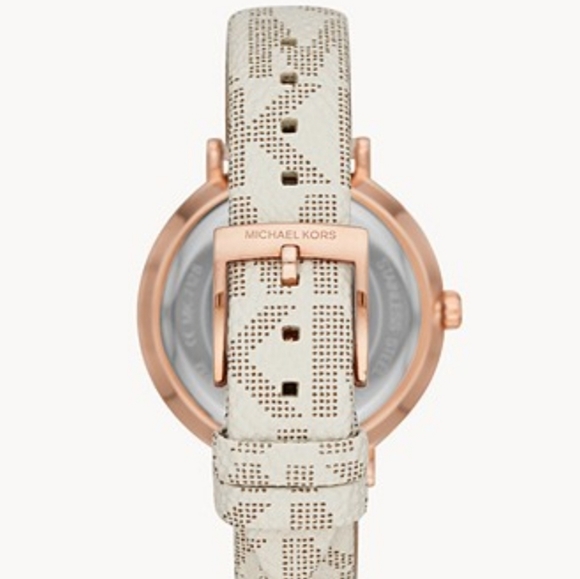 Michael kors Jayne Three Hand Vanilla Watch - Picture 2 of 10